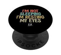 Vintage Funny I'm Not Sleeping I'm Resting My Eyes PopSockets PopGrip Adesivo