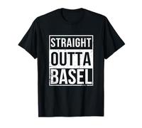 Vintage Funny Straight Outta Basel | Switzerland Swiss Maglietta