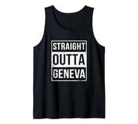 Vintage Funny Straight Outta Geneva | Switzerland Swiss Canotta