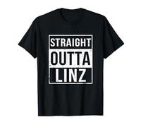Vintage Funny Straight Outta Linz Upper Austria Austrian Maglietta