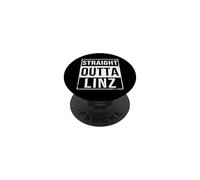 Vintage Funny Straight Outta Linz Upper Austria Austrian PopSockets PopGrip Adesivo