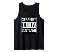 Vintage Funny Straight Outta Scotland UK Great Britain Canotta