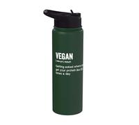 Vintage Funny Vegan Definition Stainless Steel Insulated Water Bottle