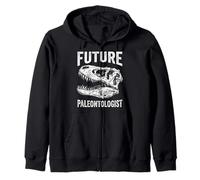 Vintage Future Paleontologo T Rex Teschio Dinosauro Fossile Felpa con Cappuccio