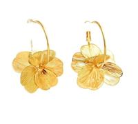 Vintage Geometrico Fiore Petalo Orecchini Goccia Per Le Donne Dichiarazione di Modo Appeso Anelli Orecchio Gioielli Accessori Per Feste, Misura unica, come descritto, come descritto