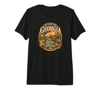 Vintage Georgia Peach State Southern Roots Maglietta Premium