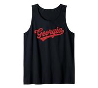 Vintage Georgia Script Classic Embroidered Style Canotta