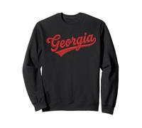 Vintage Georgia Script Classic Embroidered Style Felpa