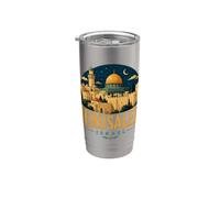 Vintage Gerusalemme Israele Viaggio Souvenir Landmark Gift Bicchiere termico in acciaio inox doppia parete