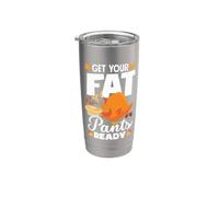 Vintage Get Your Fat Pants Ready Divertente Ringraziamento Bicchiere termico in acciaio inox doppia parete