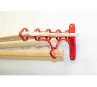 Vintage Ghisa Mensola Conservazione Griglie 6 X 1.4m Legno Naturale Asticelle Da