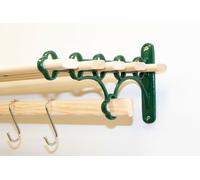 Vintage Ghisa Mensola Conservazione Griglie 6 X 1.4m Legno Naturale Asticelle Da