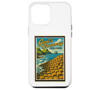 Vintage Giant's Causeway Antrim Irlanda del Nord Grafica artistica Custodia per iPhone 12 Pro Max