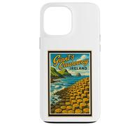 Vintage Giant's Causeway Antrim Irlanda del Nord Grafica artistica Custodia per iPhone 13 Pro Max
