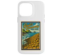 Vintage Giant's Causeway Antrim Irlanda del Nord Grafica artistica Custodia per iPhone 14 Pro Max