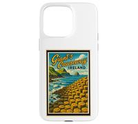 Vintage Giant's Causeway Antrim Irlanda del Nord Grafica artistica Custodia per iPhone 15 Pro Max