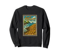 Vintage Giant's Causeway Antrim Irlanda del Nord Grafica artistica Felpa