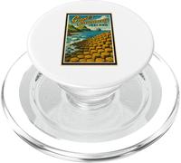 Vintage Giant's Causeway Antrim Irlanda del Nord Grafica artistica PopSockets PopGrip per MagSafe