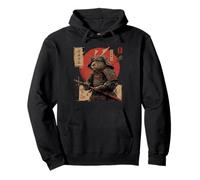Vintage Giapponese Arte Anime Grafica Samurai Guerriero Capybara Felpa con Cappuccio