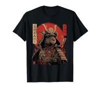 Vintage Giapponese Arte Anime Grafica Samurai Guerriero Capybara Maglietta