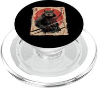 Vintage giapponese arte anime grafica samurai guerriero Capybara PopSockets PopGrip per MagSafe