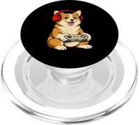 Vintage Giapponese Corgi Cane Gamer Grafica Retro Giappone Anime PopSockets PopGrip per MagSafe