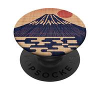 Vintage giapponese mt. fuji - Giappone Solare sopra montagna PopSockets PopGrip Adesivo