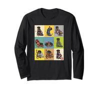 Vintage Giapponese Ukiyo-e Rottweiler Kimono Cane Maglia a Manica