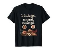 Vintage Gioco da Tavolo Notte Shuffle Deal Laugh Design Maglietta