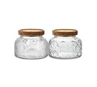 Vintage Glass Jars for Kitchen Storage & Decor 25.4 fl oz