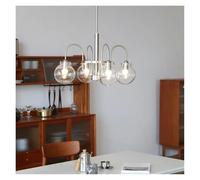 Vintage Glass Pendant Light Industrial Iron Restaurant Chandelier Living Dining Tanle Ceiling Light