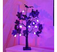 Vintage Glowing Tree with Cardinalss, Red Bird Tree LED Light with Lighted Branches, 21 in Twinkle Trees Lamp, for Christmas, Halloween Decorations (F)