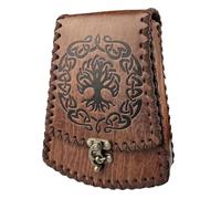 Vintage goffrato marsupio portamonete medievale costume accessori per gli uomini, D