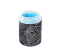 Vintage Golden Leaf Grigio Chiaro Pulitore Portatile Cane Pulitore Rondella e Massaggiatore Morbido Setole Silicone Piedi Macchina per la Pulizia per Gatti Cani