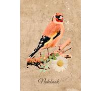 Vintage Goldfinch Notebook: 120 Lined Pages | 6×9 Journal for Writing, Notes & Reflection