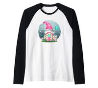Vintage Golf Graphic for Women Retro Mini Golf Mom GNOME Maglia con Maniche Raglan
