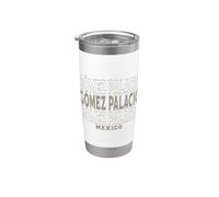 Vintage Gomez Palacio Messico Bicchiere termico in acciaio inox doppia parete