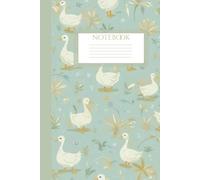 Vintage Goose Notebook: 150 Pages of Timeless Charm: Lined Journal in Blue and Olive Green for Nostalgic Notes