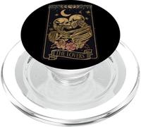 Vintage Goth Tarot Card The Lovers Dark Academia Aesthetic PopSockets PopGrip per MagSafe