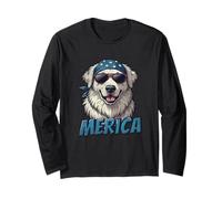 Vintage Grandi Pirenei 4 luglio Merica Maglia a Manica