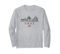 Vintage Graz Austria Vacanza Maglia a Manica