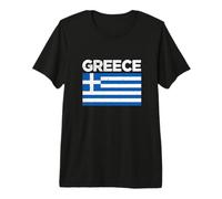 Vintage Grecia Bandiera Greca Pride Grecia Camicia Grecia Maglietta Premium