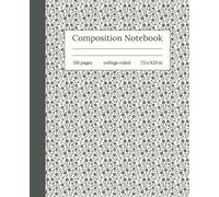 Vintage Green Floral Vine Composition Notebook: College Ruled, Floral Design with Green Blossoms, Aesthetic Journal for Girls, Teens, Women and Students