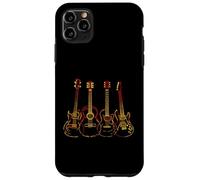Vintage Guitar Line Art Classical Acoustic Bassist Guitarist Custodia per iPhone 11 Pro Max