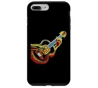 Vintage Guitar Line Art Classical Acoustic Bassist Guitarist Custodia per iPhone 7 Plus/8 Plus