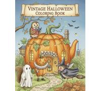 Vintage Halloween Coloring Book for Kids and Adults: Woodland Animals Whimsical Storybook Coloring Pages