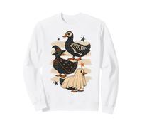 Vintage Halloween Ducks Spooky Birds Women Girls Felpa