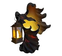 Vintage Halloween Lantern - Priest Maiden Resin Lamp with LED Light, Hell's Envoy | Atmosfera horror Scultura fantasma, giardino e pad esterno Light Witch Lantern Decoration Outdoor Decoration Resin W