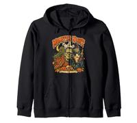 Vintage Halloween Mostro Notte Horror Creature infestato Divertimento Felpa con Cappuccio