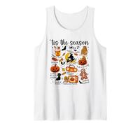 Vintage Halloween Patchwork Autunno Scarabocchi 'Tis la Stagione Canotta